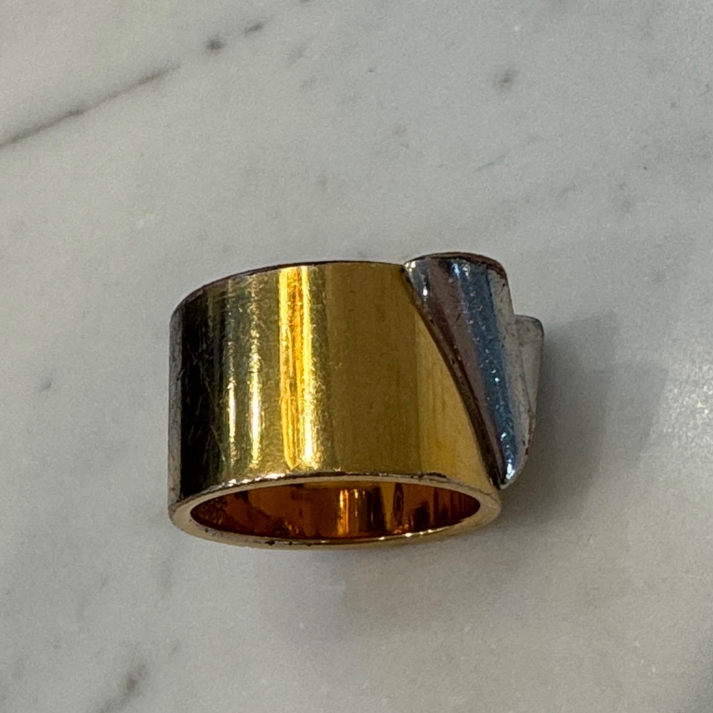 Vintage Authentic Louis Vuitton Gold Ring Size Made in Italy - Picture 11 of 11